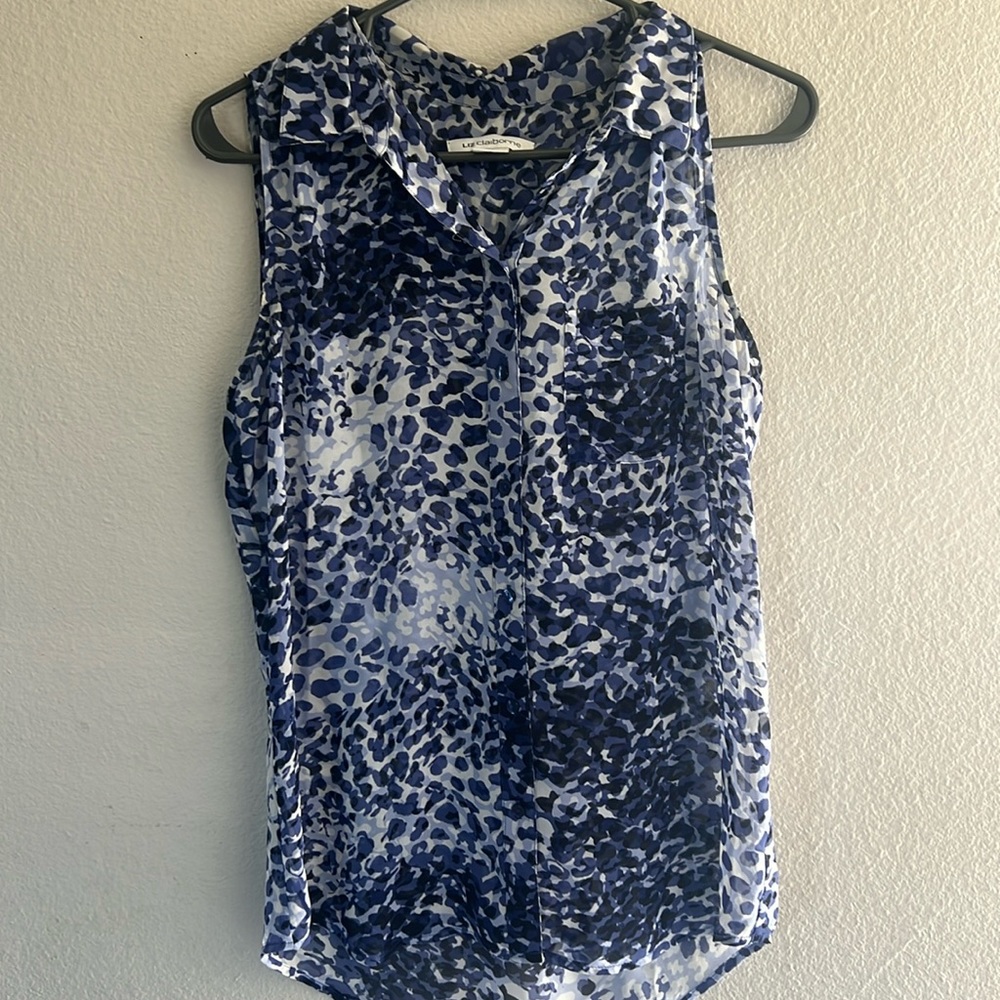 Liz clayborne 100% polyester blouse